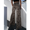 Leopardí letní široké kalhoty ROSETA s kamínky