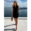Černý kraťasový elegantní komplet AMARA