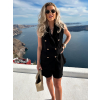 Černý kraťasový elegantní komplet AMARA