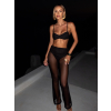Černý komplet dvojdílné plavky FRANCIS s kalhotami