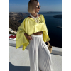 Žlutý letní elegantní top LUFFIN