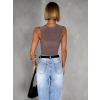 Tmavě béžové elegantní basic body KATERINA