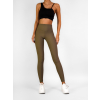 Khaki basic sportovní elastické legíny AVOSIA