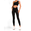 Černé push up sportovní elastické legíny PIANZE