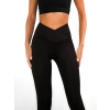 Černé push up sportovní elastické legíny PIANZE