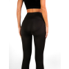 Černé push up sportovní elastické legíny PIANZE