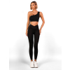 Černé push up sportovní elastické legíny PIANZE