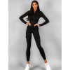 Černý push up sportovní elastický komplet SONYA