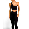 Černý elastický sportovní komplet TENEBA