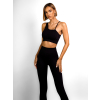 Černý elastický sportovní komplet TENEBA