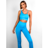 Modrý elastický sportovní komplet TENEBA