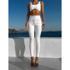 Bílé push up slim fit skinny džíny OPALA