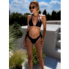 Černé dvojdílné plavky bikiny YAWNA