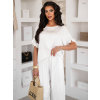Bílá oversize saténová tunka AEROFF