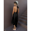 Černé variabilní saténové kalhoty overal MARINE