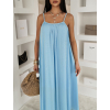 Modré dlouhé maxi šaty JUNELL