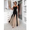 Černé maxi dlouhé elegantní šaty DRELVIK