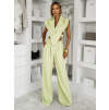 Světle zelený elegantní kalhotový kostým ARVENOX