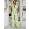 Světle zelený elegantní kalhotový kostým ARVENOX