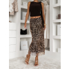 Leopardí stylová midi sukně NORELA