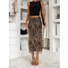 Leopardí stylová midi sukně NORELA