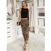 Leopardí stylová midi sukně NORELA