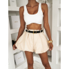 Béžové krátké balonové kraťasy LUREON