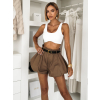 Hnědé krátké balonové kraťasy LUREON