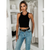 Černé bavlněné basic tílko FLINXA