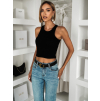 Černé bavlněné basic tílko FLINXA
