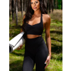 Černá sportovní podprsenka DEVLON s výstřihem
