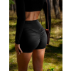 Černé sportovní push up krátké kraťasy LEMURE