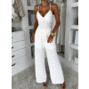 Bílý elegantní dlouhý overal VOTOTA