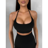 Černá sportovní podprsenka HALIRA