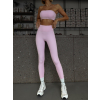 Růžové sportovní push up legíny VRATAN s řasením