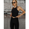 Černé sportovní jóga tílko DIERAS