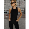 Černé sportovní jóga tílko DIERAS