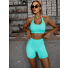 Tyrkysové push up sportovní kraťasy HELOVA