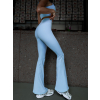 Světle modré sportovní legíny ZETERA s push up efektem