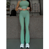 Zelené sportovní legíny ZETERA s push up efektem
