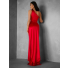 Červené dlouhé společenské šaty KULOSA