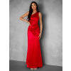 Červené dlouhé společenské šaty KULOSA