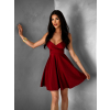 Bordó krátké áčkové šaty XYCEL