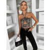 Leopardí sexy vázací top REIGH