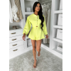 Neon žlutý elegantní komplet ZUNDRA s kraťasy