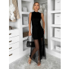 Černé elegantní dlouhé šaty GLASSI