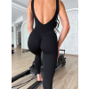 Černý zeštíhlující tvarující sportovní overal SLITER