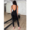 Černý zeštíhlující tvarující sportovní overal SLITER