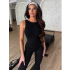 Černý zeštíhlující tvarující sportovní overal SLITER