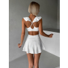 Bílá sportovní souprava TERONA se sukní